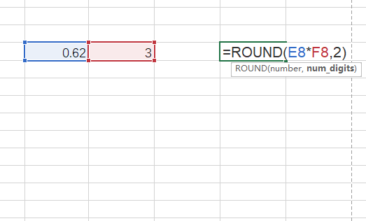 excel表格公式计算后取小数点后的位数