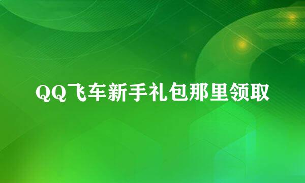 QQ飞车新手礼包那里领取