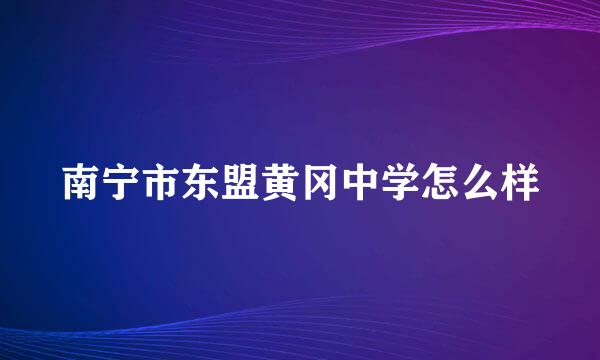 南宁市东盟黄冈中学怎么样