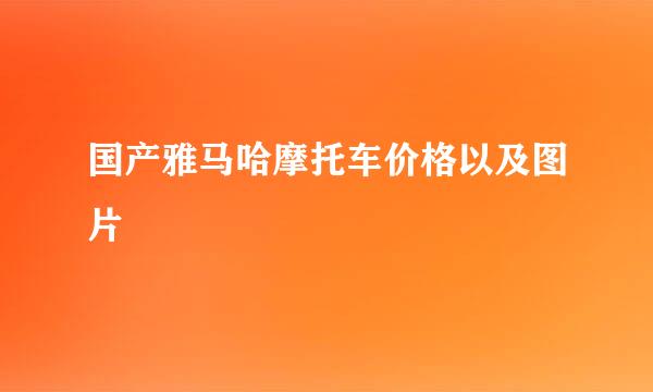 国产雅马哈摩托车价格以及图片