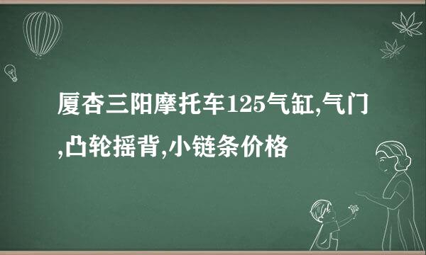 厦杏三阳摩托车125气缸,气门,凸轮摇背,小链条价格