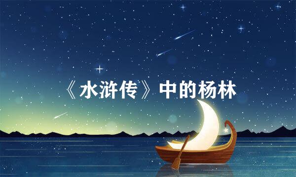 《水浒传》中的杨林