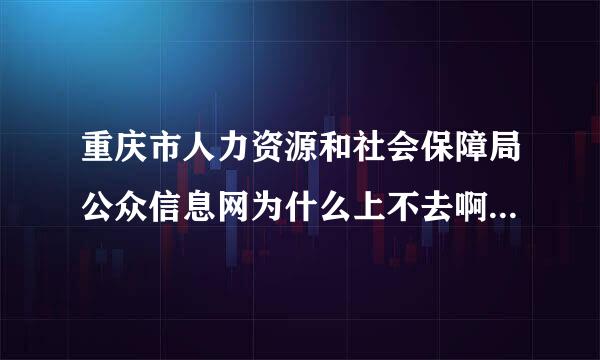 重庆市人力资源和社会保障局公众信息网为什么上不去啊?从3月28号开始就一直上不去了。