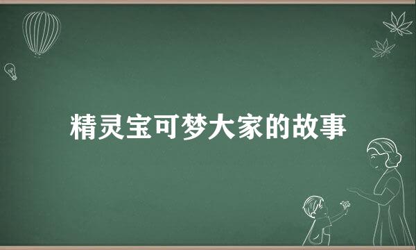 精灵宝可梦大家的故事