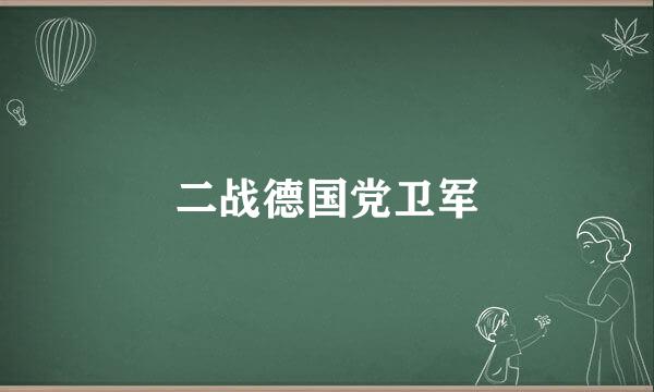 二战德国党卫军