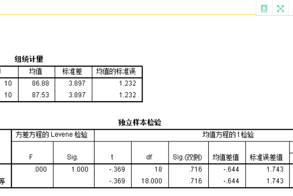 如何用spss进行t检验