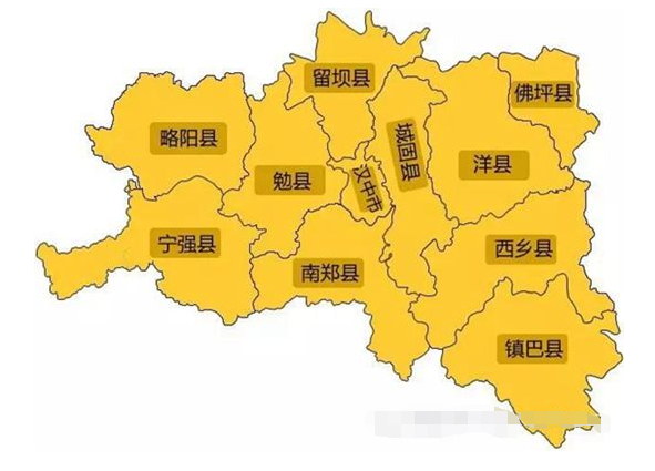 陕西省汉中市有几个县？