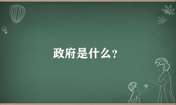 政府是什么？