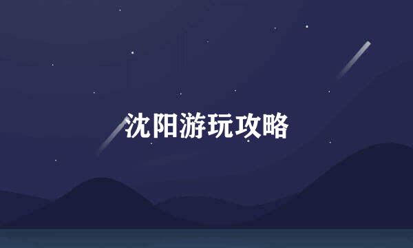 沈阳游玩攻略