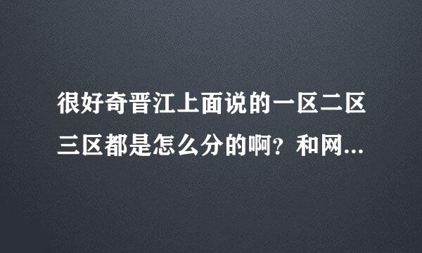 很好奇晋江上面说的一区二区三区都是怎么分的啊？和网友交流区、XQ有什么不同的么？