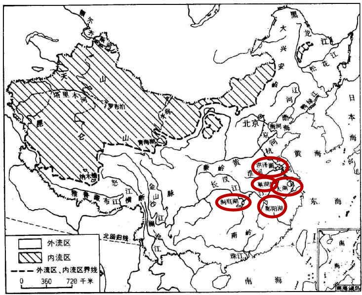 中国五大淡水湖的资料