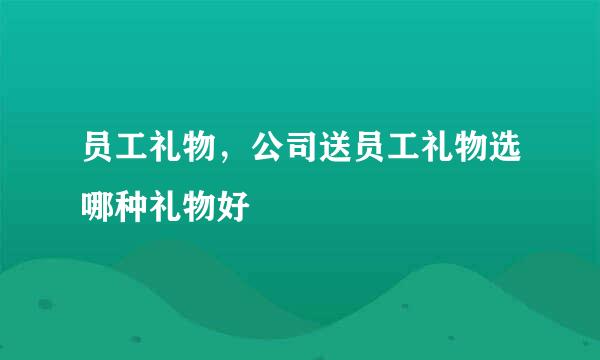 员工礼物，公司送员工礼物选哪种礼物好