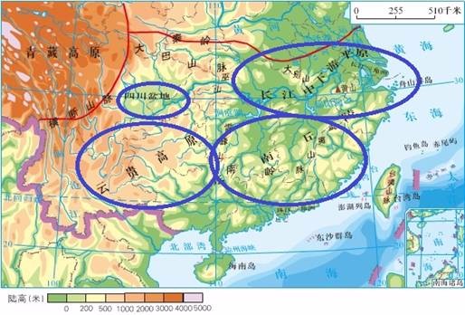 中国东南丘陵分界线