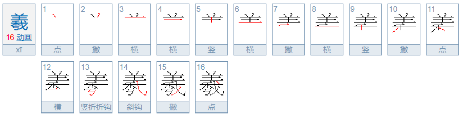 羲怎么读