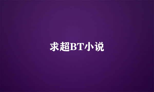 求超BT小说