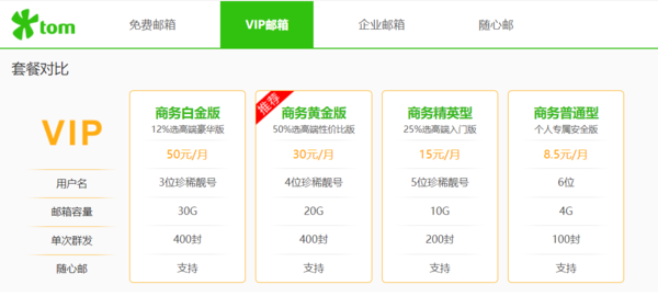 163vip邮箱收费标准，163vip邮箱贵吗