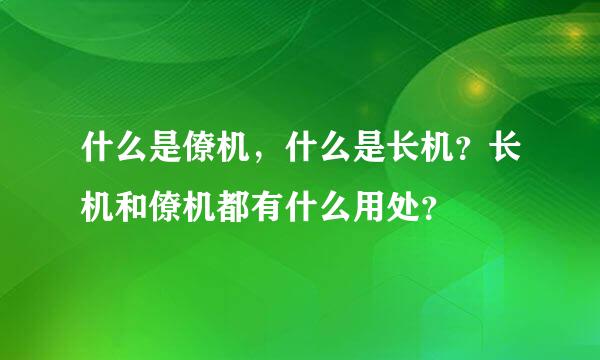 什么是僚机，什么是长机？长机和僚机都有什么用处？