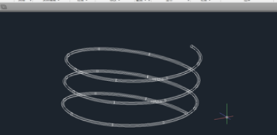在CAD里面怎样画一个弹簧