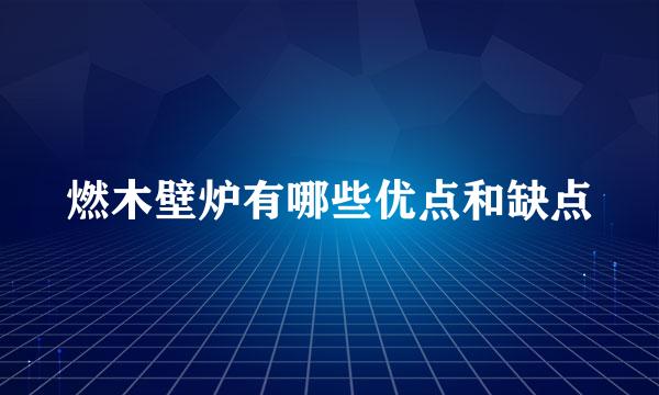 燃木壁炉有哪些优点和缺点