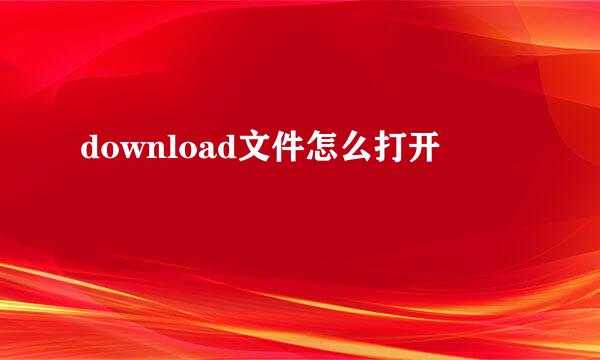 download文件怎么打开