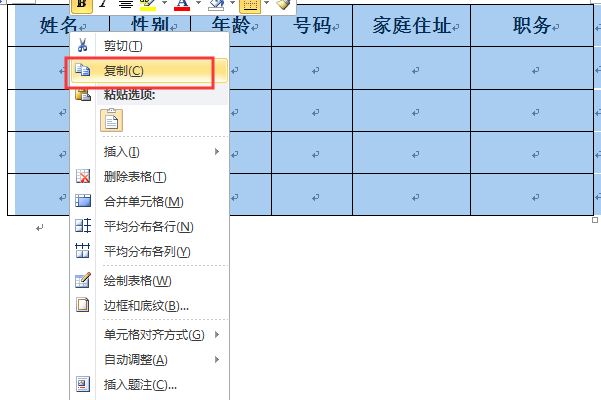 word文档表格怎么转换为excel