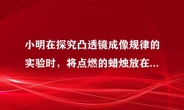 小明在探究凸透镜成像规律的实验时，将点燃的蜡烛放在距凸透镜32cm处？