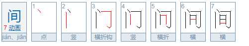 “间”的繁体字形都有哪些？