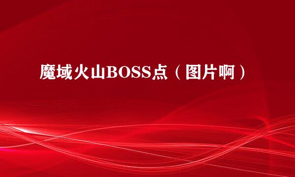 魔域火山BOSS点（图片啊）