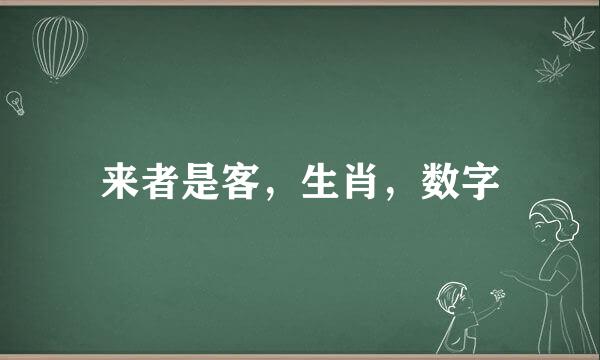 来者是客，生肖，数字