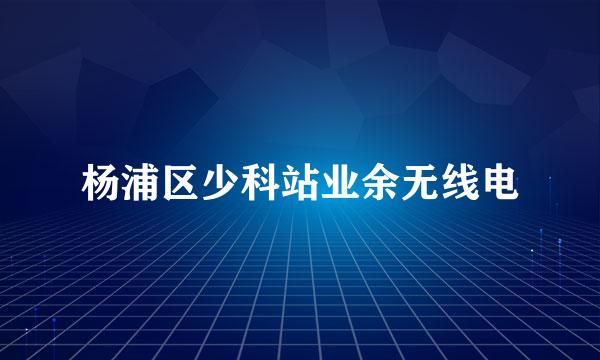 杨浦区少科站业余无线电