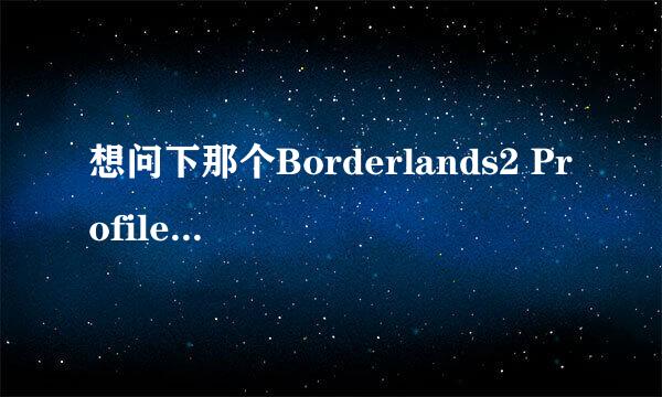 想问下那个Borderlands2 Profile Editor那个怎么用