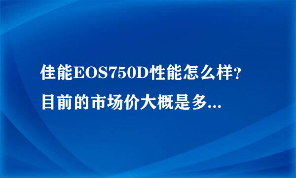 佳能EOS750D性能怎么样？目前的市场价大概是多少？适合初学者用吗？有没有更好的推荐？谢谢！