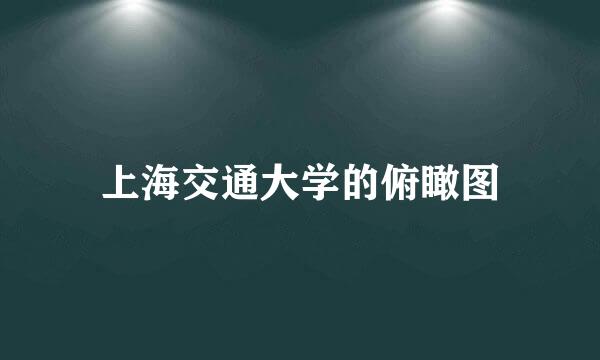 上海交通大学的俯瞰图