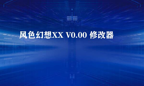 风色幻想XX V0.00 修改器