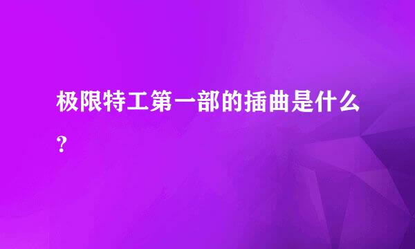 极限特工第一部的插曲是什么？