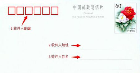 明信片的书写格式是怎样的 可不可以给个样板