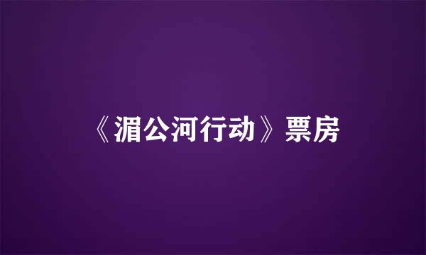 《湄公河行动》票房