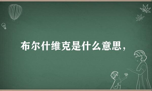 布尔什维克是什么意思，