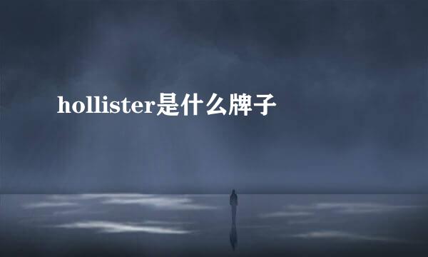 hollister是什么牌子