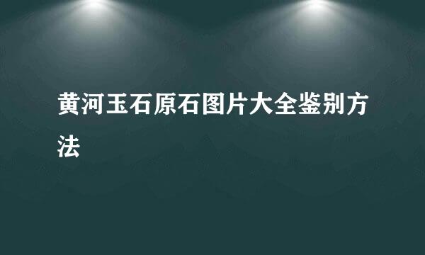 黄河玉石原石图片大全鉴别方法