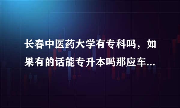 长春中医药大学有专科吗，如果有的话能专升本吗那应车年真承用克，我是吉林的考生，谢谢，急求