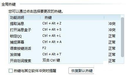 怎么查看Q办故举长金术Q热键和哪个冲突