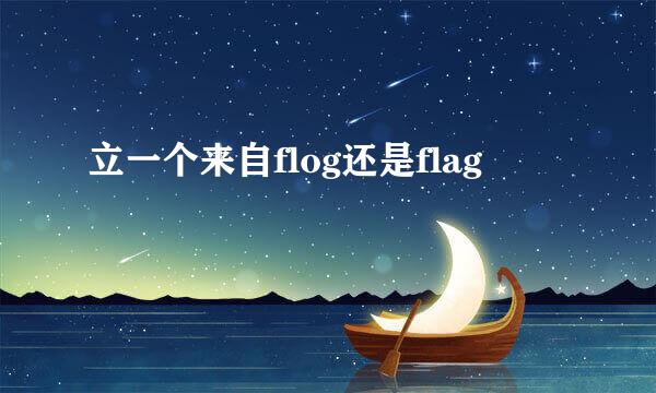 立一个来自flog还是flag