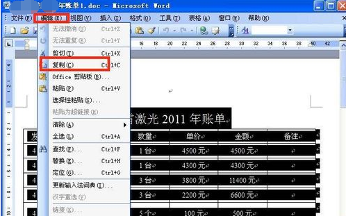 怎样把word表格表格转换成excel