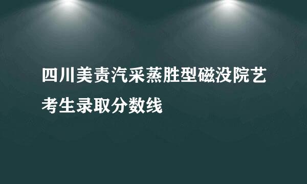 四川美责汽采蒸胜型磁没院艺考生录取分数线