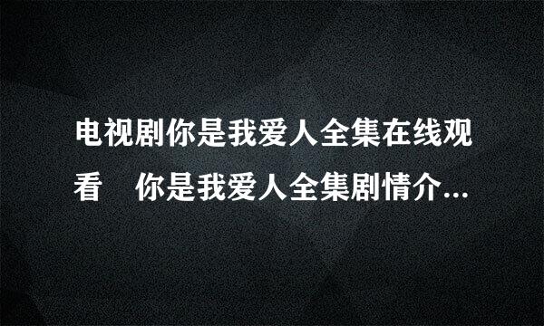 电视剧你是我爱人全集在线观看 你是我爱人全集剧情介绍 你是我爱人全集完整版下载