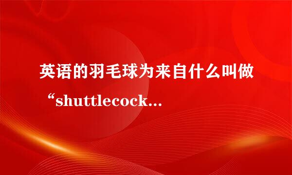 英语的羽毛球为来自什么叫做“shuttlecock”，而“badminton”为什么不正规，不属于球类运动呢？