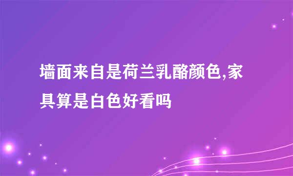 墙面来自是荷兰乳酪颜色,家具算是白色好看吗