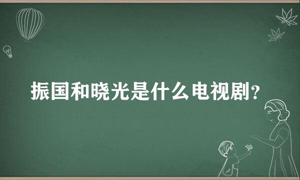 振国和晓光是什么电视剧？