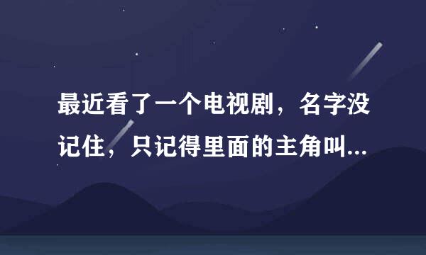 最近看了一个电视剧，名字没记住，只记得里面的主角叫什么，是叫伊南方还有一个什么伊将军还有一个女的没记住？